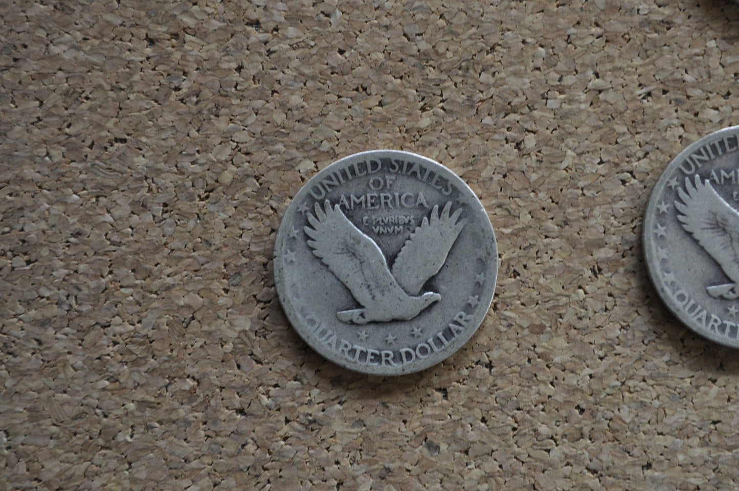 Standing Liberty Silver Quarter - 1920's or 1930 - Silver Coin