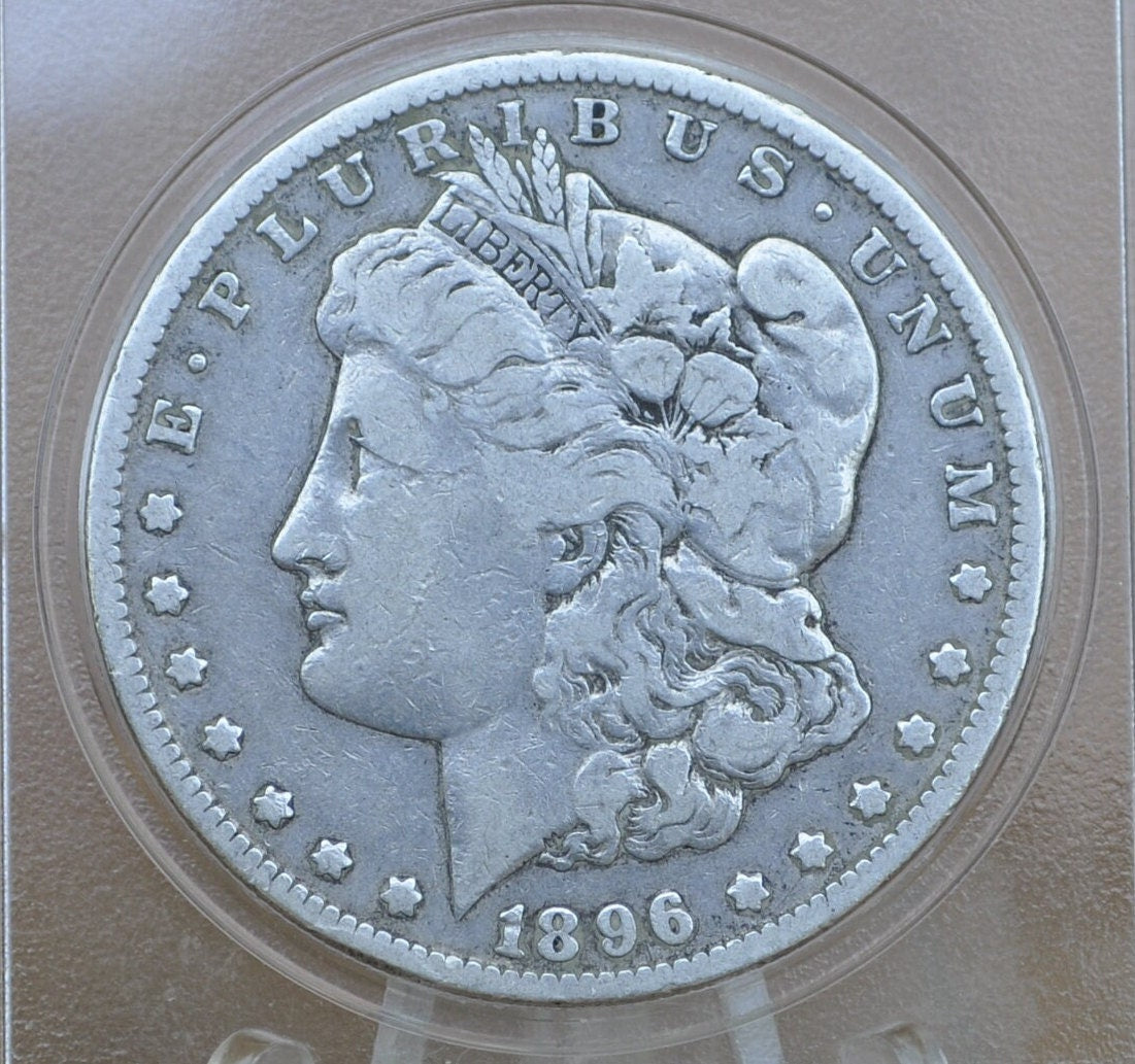 1896 Morgan Silver Dollar - Choose by Grade - Beautiful Coin - Philadelphia Mint - 1896P Morgan Dollar - 1896 P Morgan Silver- Good Date