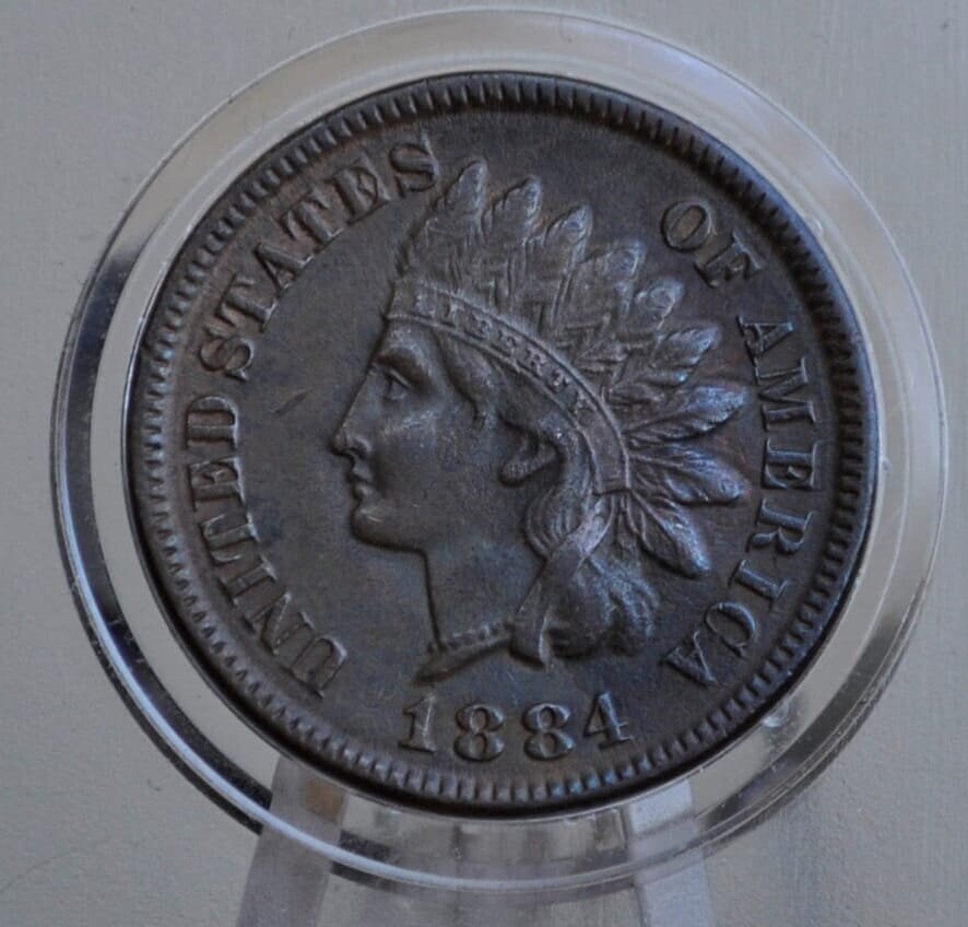1884 Indian Head Penny - Choose by Grade / Condition - Better Date, High Grades - 1884 Indian Cent VF 1884 US One Cent