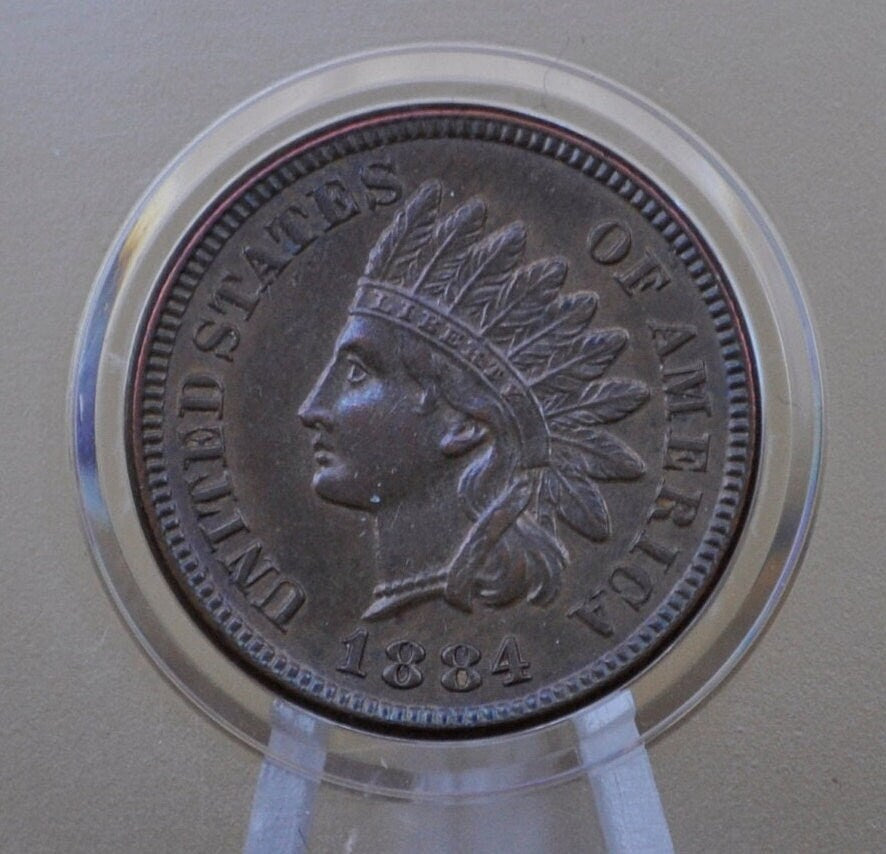 1884 Indian Head Penny - Choose by Grade / Condition - Better Date, High Grades - 1884 Indian Cent VF 1884 US One Cent
