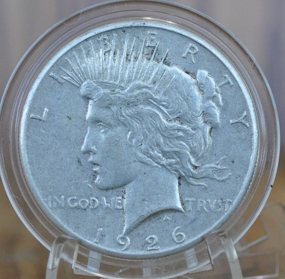 1926 Peace Silver Dollar - XF-AU Choose by Grade - Philadelphia Mint - 1926 P Silver Dollar 1926 P Peace Dollar, Better Date