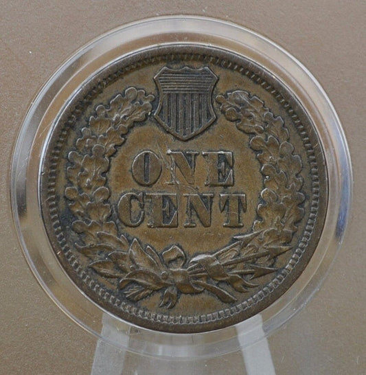 1864 Indian Head Penny - Choose by Grade F-XF (Fine to Extremely Fine) -Civil War Era Coin - Indian Head Cent 1864 Cent - Bronze, No L