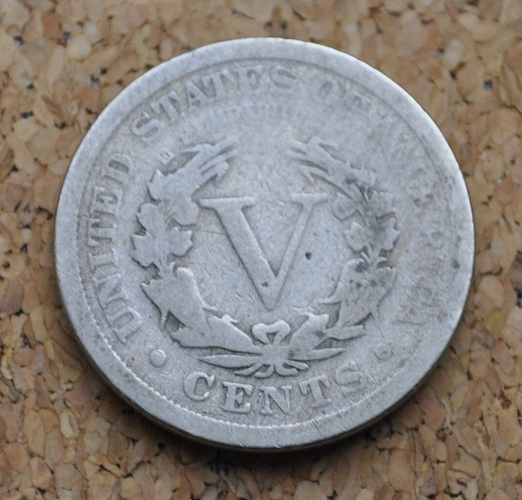 1895 Liberty Head Nickel - 1895 V Nickel - Philadelphia Mint
