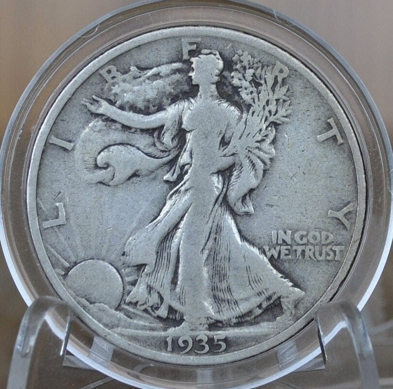 1935 Walking Liberty Silver Half Dollar - Choose by Grade - Philadelphia Mint - 1935-P Half Dollar / 1935P Liberty Walking Half Dollar