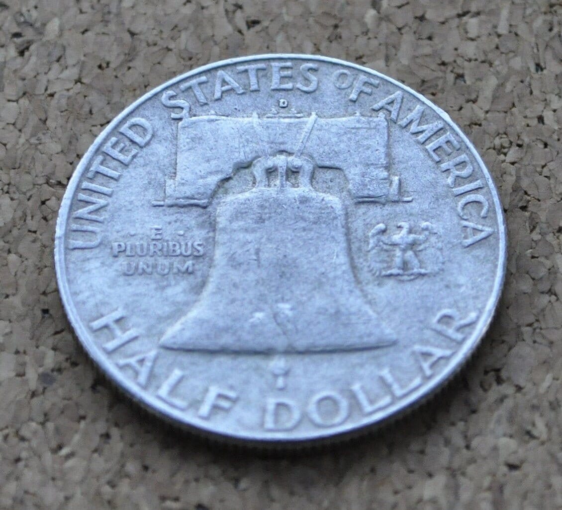 1963 D Franklin Half Dollar - XF-BU Choose by Grade - Denver Mint - 1963 D Silver Half Dollar - 1963 D Franklin Half Dollar 1963 D