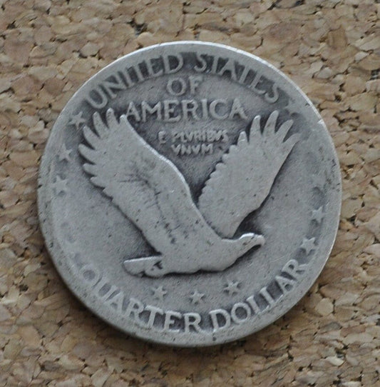 Standing Liberty Silver Quarter - 1920's or 1930 - Silver Coin