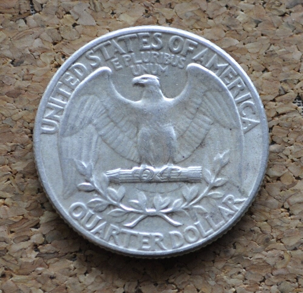 1955 Washington Quarter - XF-AU (Extremely Fine to About Uncirculated) Grade - Philadelphia Mint - 1955-P Quarter - Silver Quarter 1955