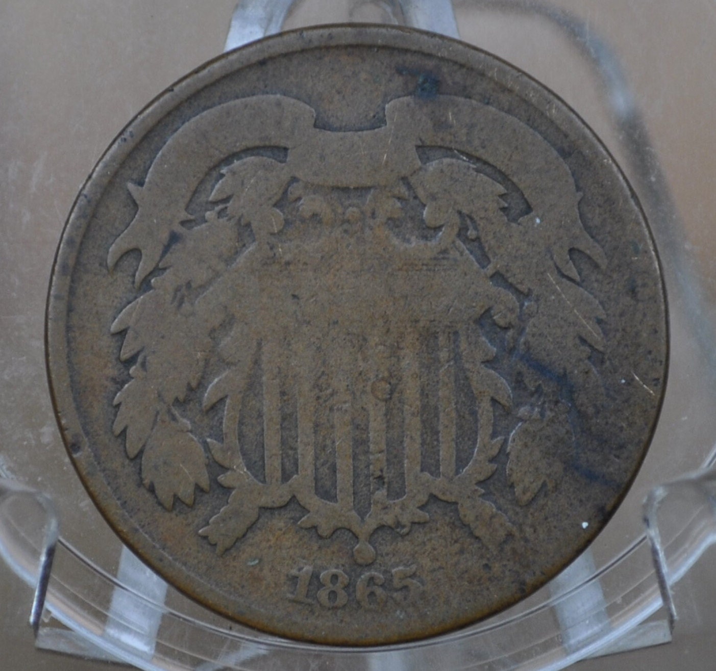 1865 Two Cent US Coin - G-XF (Good to Extremely Fine) Choose by Grade - Civil War Era - 2 Cent Piece 1865 Two Cent Coins