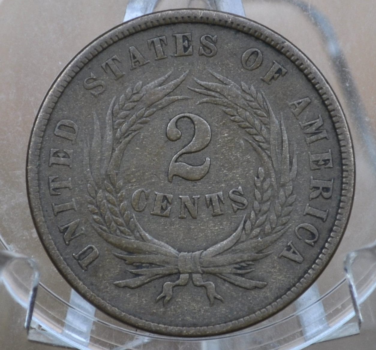 1867 Two Cent US Coin - Choose by Grade / Condition - Civil War Era - 2 Cent Piece 1867