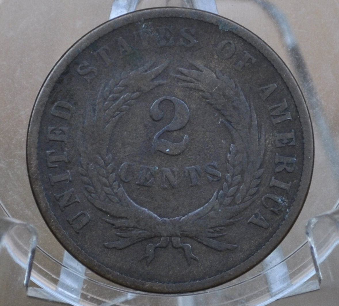 1867 Two Cent US Coin - Choose by Grade / Condition - Civil War Era - 2 Cent Piece 1867