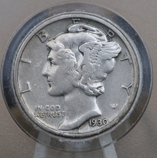 1930 Mercury Silver Dime - Choose by Grade - Great Detail - 1930P Mercury Head / 1930 P Liberty Head Dime - Winged Liberty Head 1930P