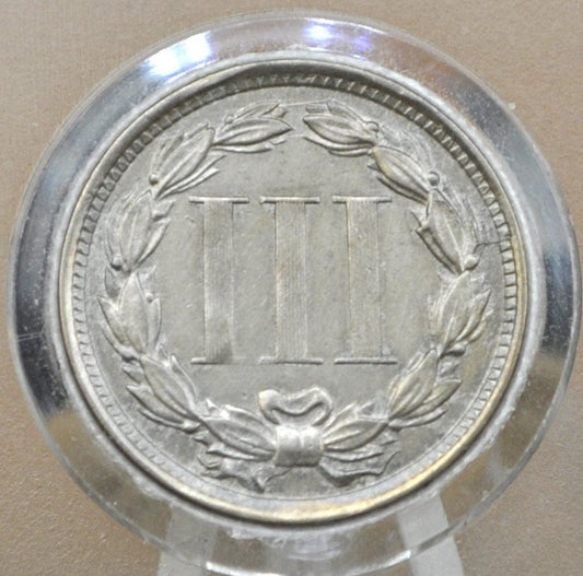 1867 Three Cent Nickel US Coin - Choose by Grade / Condition - Civil War Era - 3 Cent Nickel 1867