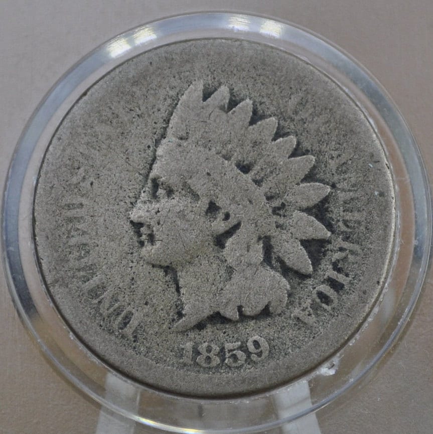 1859 Indian Head Penny - Choose by Grade / Condition - First year made - 1859 Indian Head Cent 1859