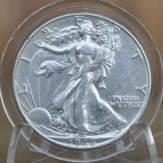 1946-S Walking Liberty Silver Half Dollar - Choose by Grade - San Francisco Mint - WWII Era Coin - 1946S / 1946 S WLh