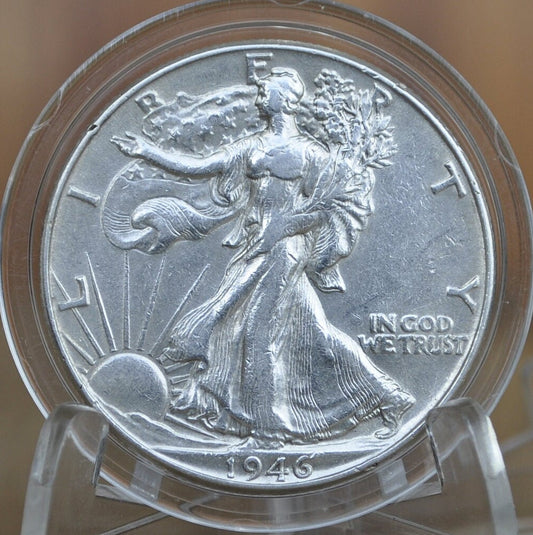 1946-S Walking Liberty Silver Half Dollar - Choose by Grade - San Francisco Mint - WWII Era Coin - 1946S / 1946 S WLh