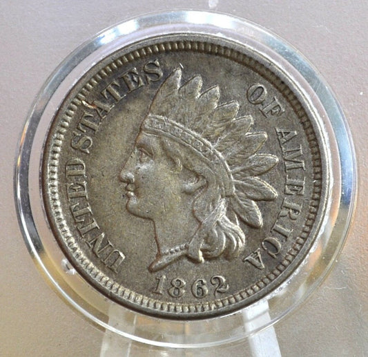 1862 Indian Head Penny - Choose by Grade - Good Early Date - 1862 Indian Head Cent 1862 One Cent - Civil War Era Cent