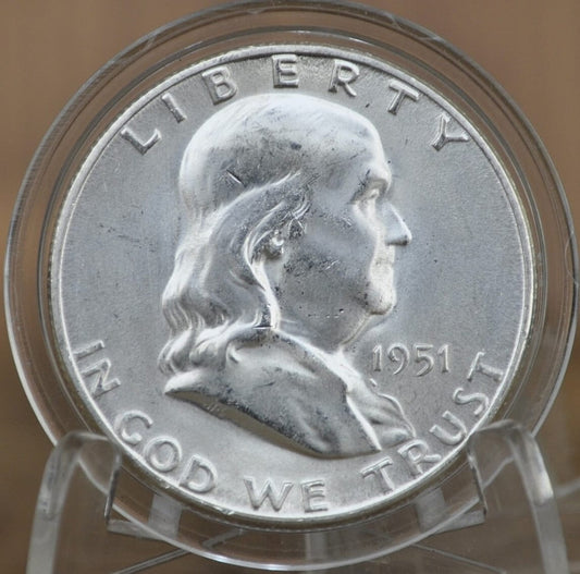 1951 P,D,S Franklin Silver Half Dollar - Choose By Grade & Mint! - 1951 S Franklin Half Dollar 1951 D Half Dollar 1951P Half 1951S