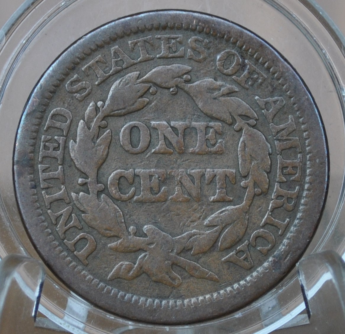 1844 Braided Hair Large Cent - G (Good) Condition - 1844 Coronet Cent - 1844 US Large Cent - Braided Hair 1839 to 1857