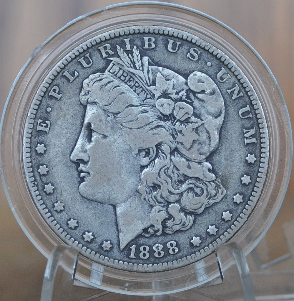 1888-O Morgan Silver Dollar - XF Condition - 1888 Morgan Dollar - 1888 Silver Dollar - "O" Mint Mark - New Orleans Mint