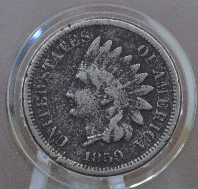 1859 Indian Head Penny - Choose by Grade / Condition - First year made - 1859 Indian Head Cent 1859