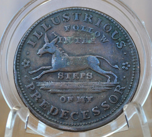 1837 Hard Times Token - XF (Extremely Fine) Details - Turtle Hard Times Token Executive Experiment, Political Hard Times Token