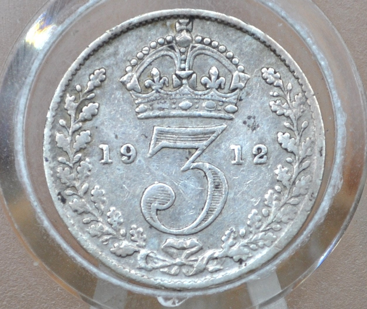 1901-1912 Great Britain Silver 3 Pence Silver - F/VF/XF Details / Conditions -King George -UK 3 Pence Great Britain Three Pence 92.5% Silver
