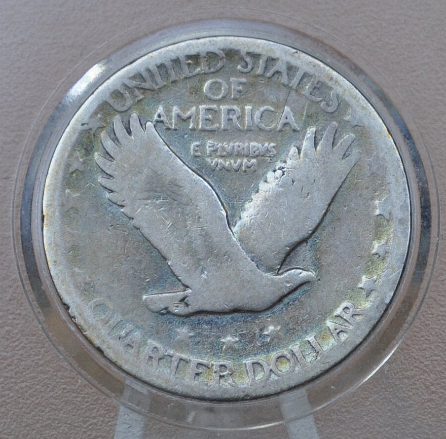 1926 S Standing Liberty Quarter - VG - 1926-S Standing Liberty Silver Quarter - San Francisco Mint Mark