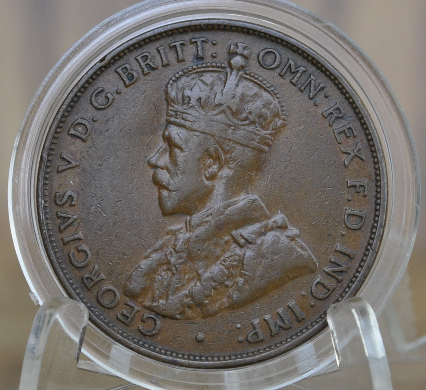 1932 Australian One Penny - VF/XF - King George - Australian One Cent 1932