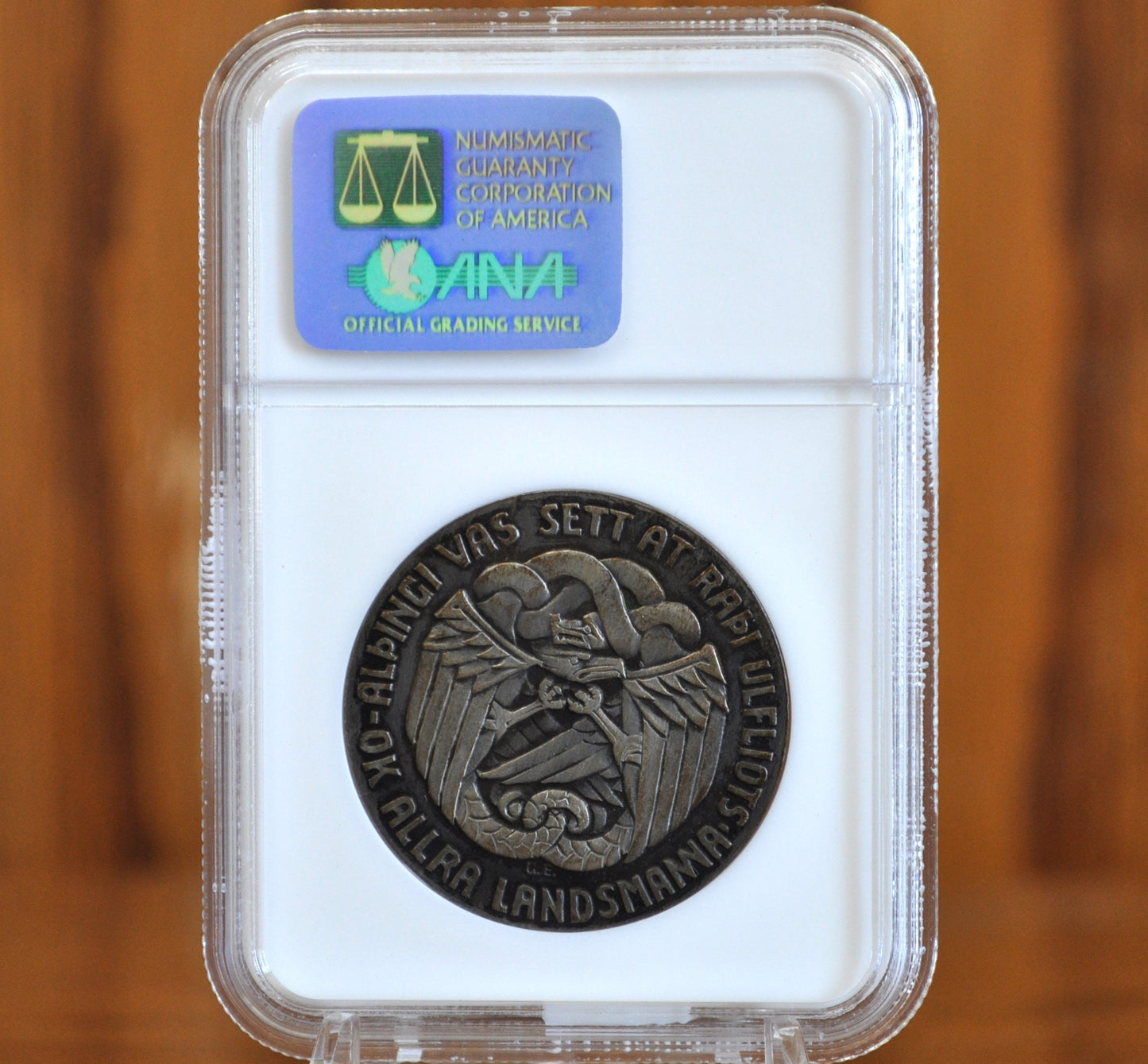 1930 Iceland 5K, NGC MS65, 1000th Anniversary Althing - Stunning Coin; Only 20,000 Made, Very Rare - Iceland 5 Kronur 1930 Althing Mil