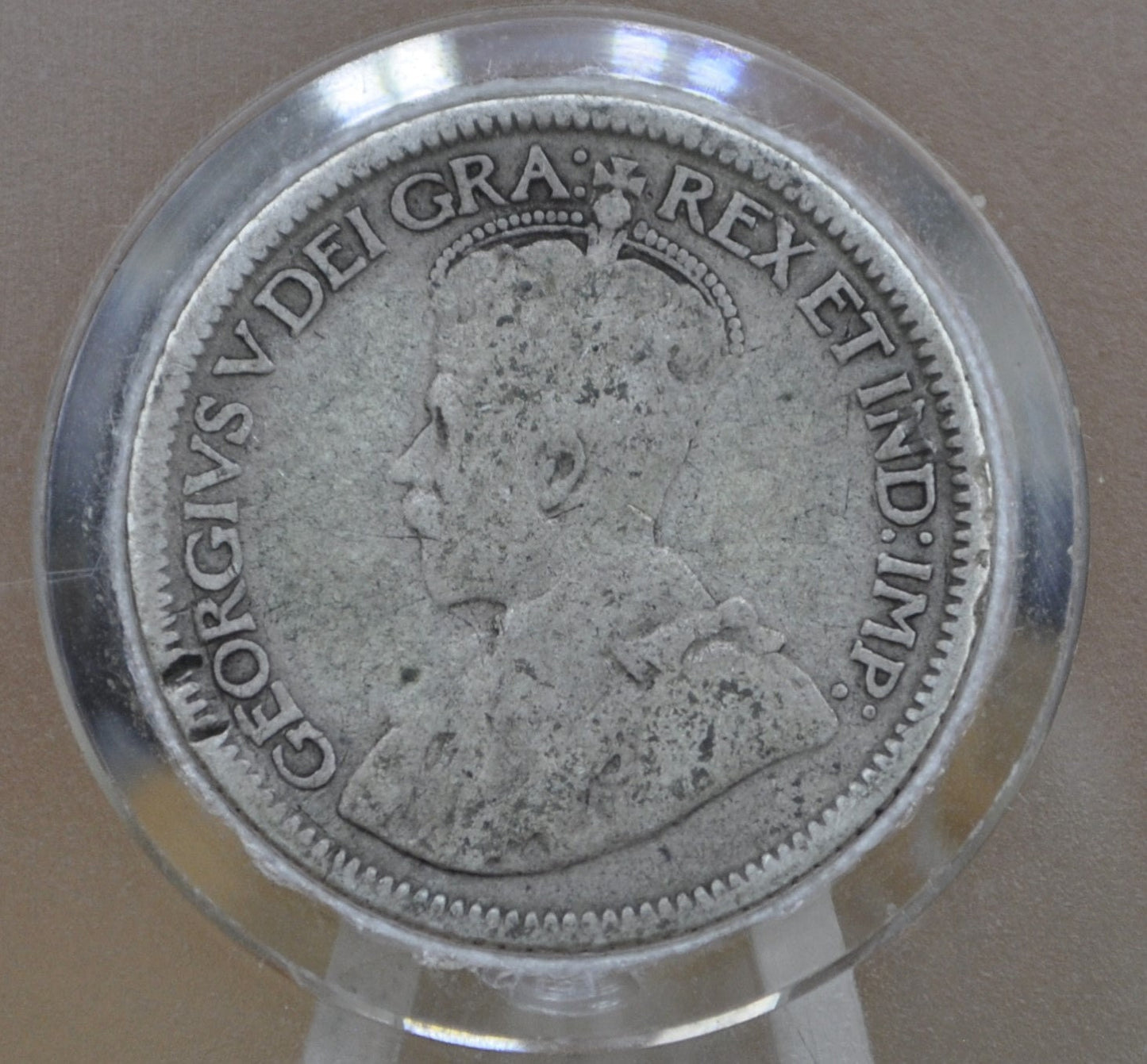 1928 Canadian Ten Cent - VG (Very Good) Grade / Condition - King George V - 10 Cent Canada 1928 Cent - 1928 Canada Dime