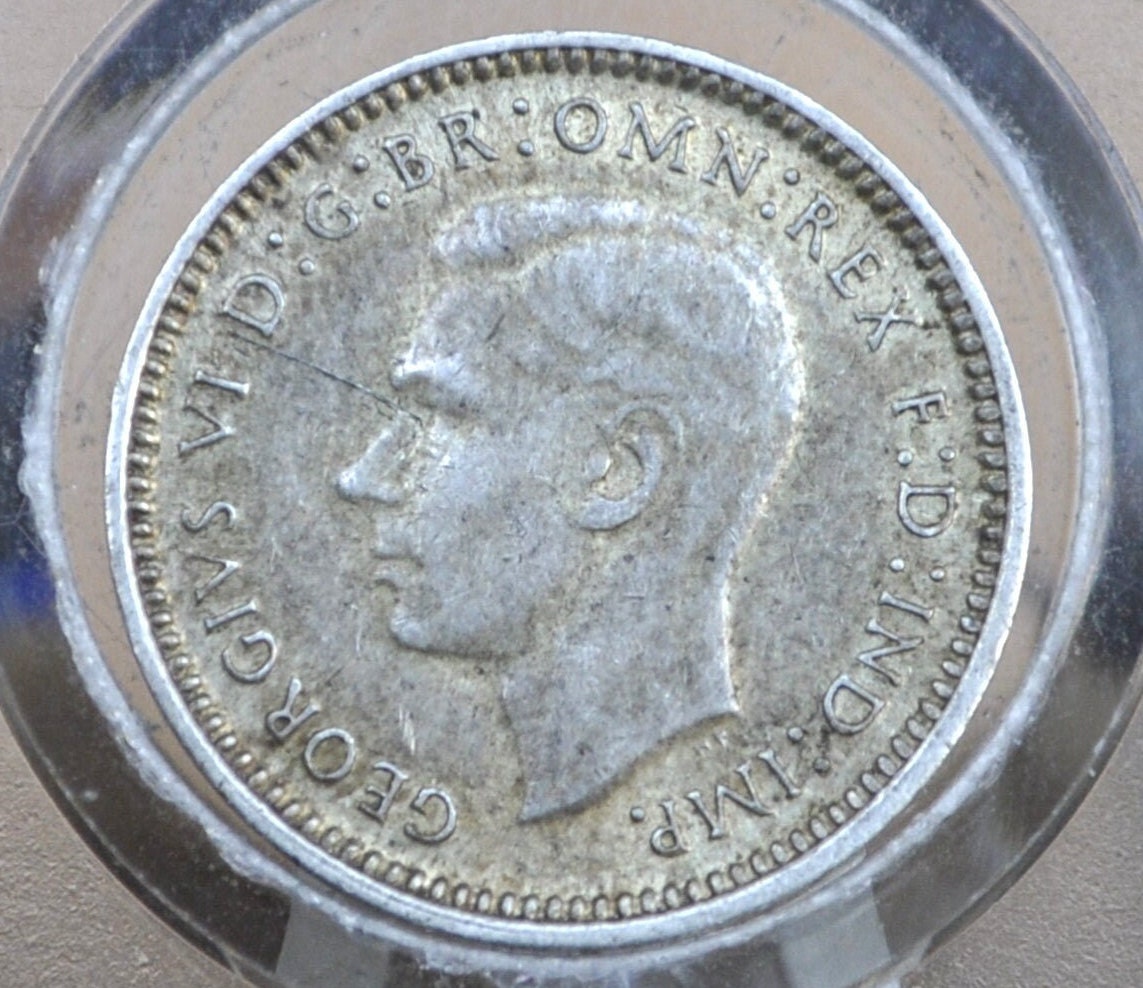 1943 Australia Silver Threepence - Great Condition - 50% Silver - 1943 Australian Three Pence 3 Pence