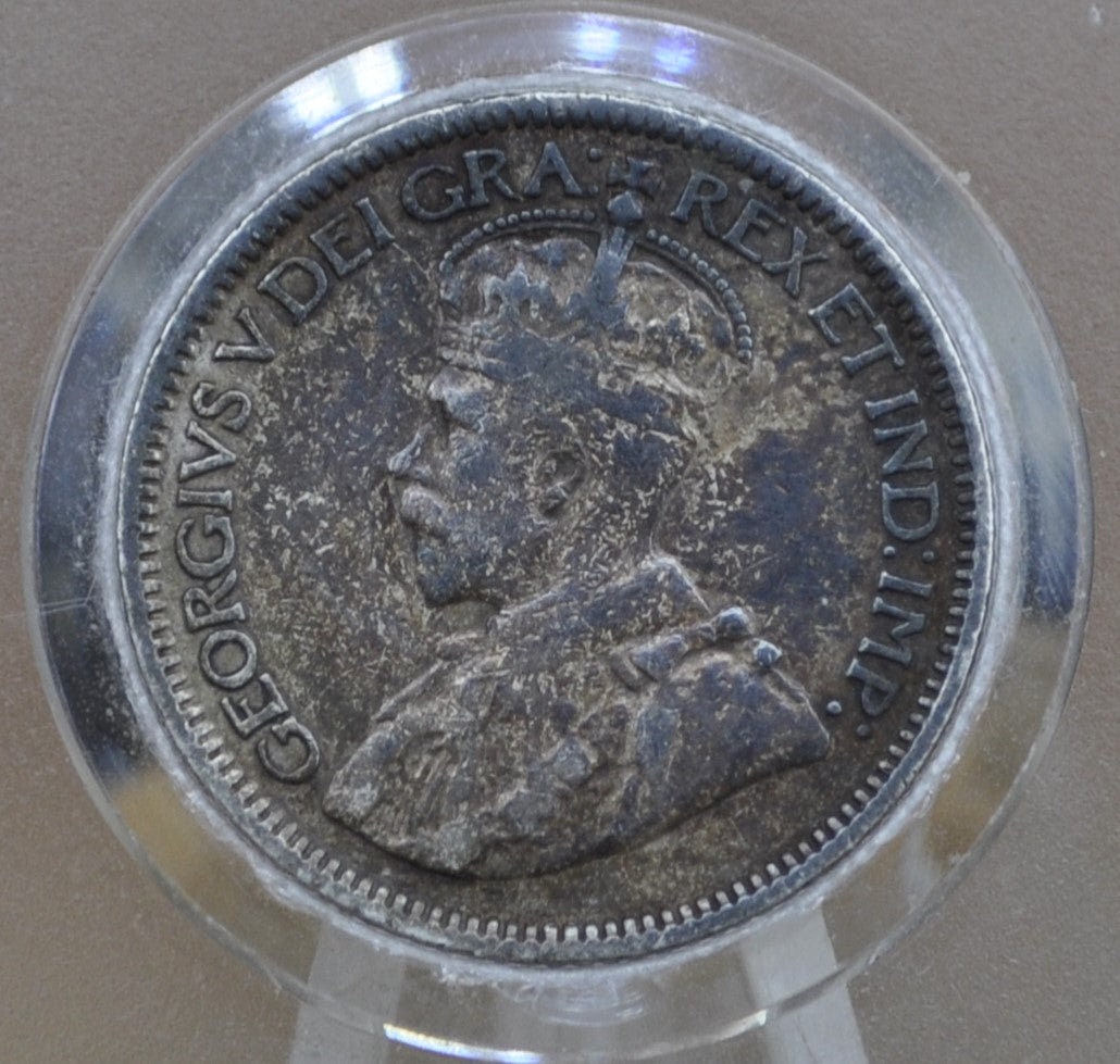 1917 Newfoundland Ten Cent - Very Fine Plus Grade / Condition - Low Mintage Coin - Ten Cents Newfoundland 1917