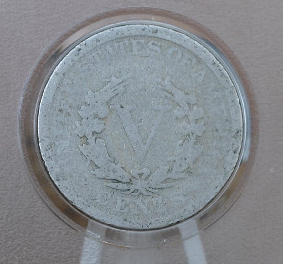 1884 Liberty Head Nickel - Choose by Grade - Semi-Key Date - 1884 V Nickel - Philadelphia Mint - 1884 Nickel - V Nickel Key Date