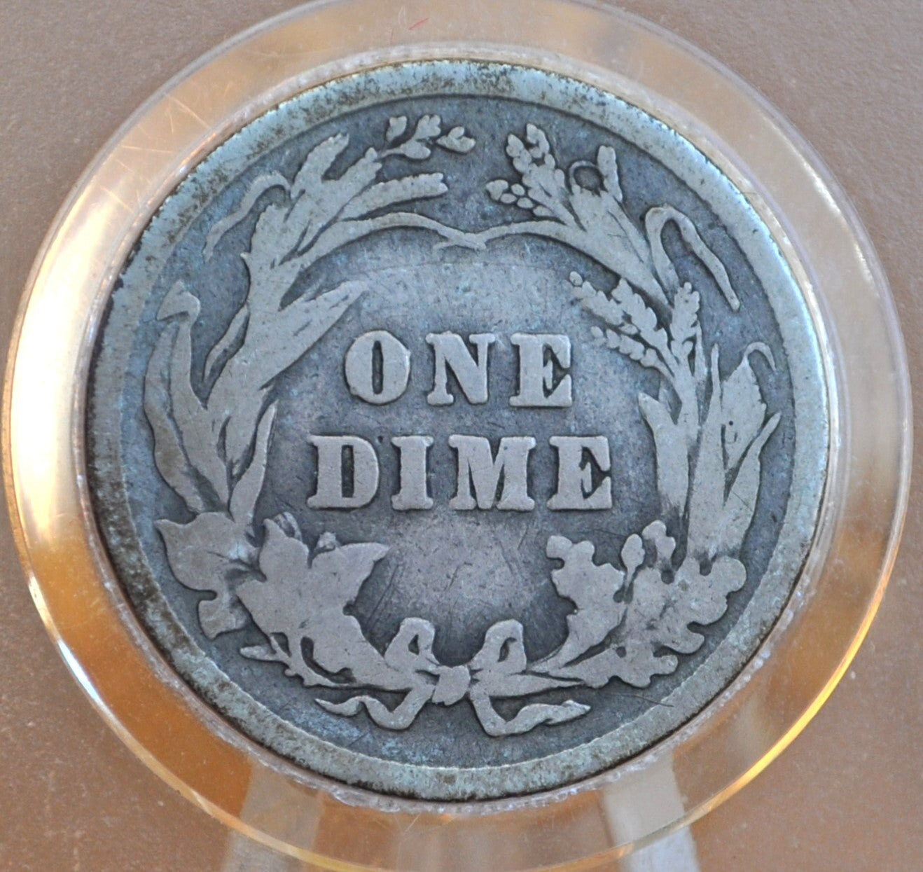 1907 Barber Silver Dime - G/VG (Good-Very Good) Grade / Condition - Philadelphia Mint - 1907 Barber Dime - Silver Dimes