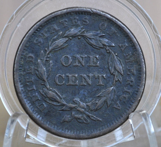 1839 Large Cent - Very Fine Details - 1839 US 1 Cent - 1839 One Cent - Matron Head Modified 1835 to 1839 Young Head