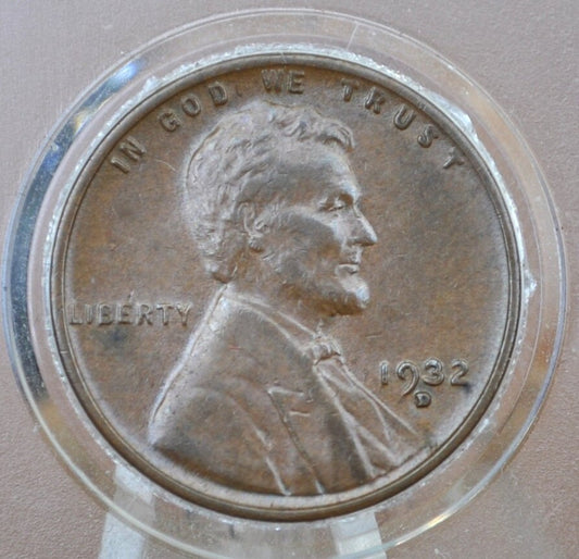 1932-D Wheat Penny - Choose by Grade - Denver Mint - 1932 D Wheat Ear Cent - Rarer Date & Mint for the 30's