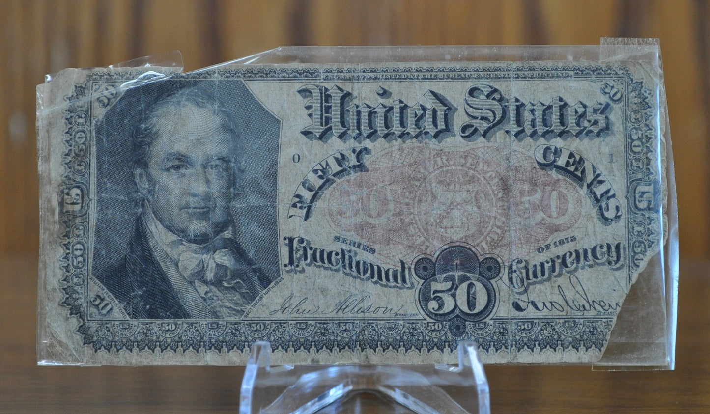 Fifth Issue 50 Cent Fractional Note 1381 (Fr#1381) - Choose by Grade/Condition - 5th Issue Fifty Cent Note Fractional Note Fr1381, Authentic