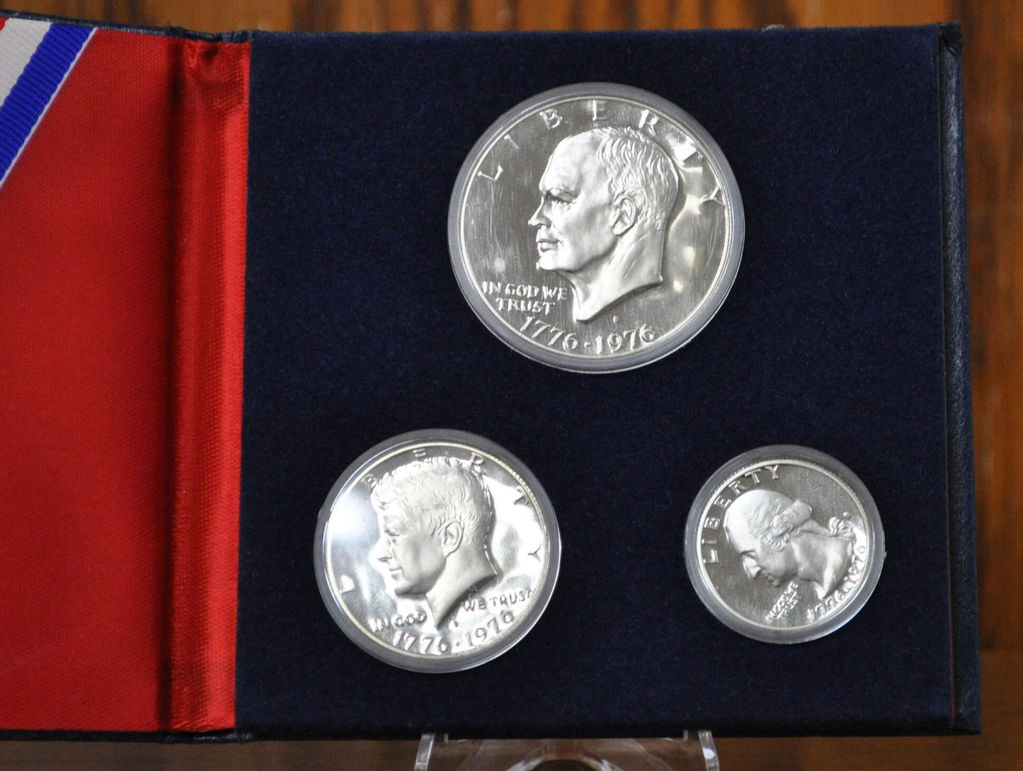 1976 United States Mint Silver Proof Set - 1976 S Proof Set - 1976 S Silver Proof Set - Silver Kennedy Half Silver Quarter Silver Eisenhower