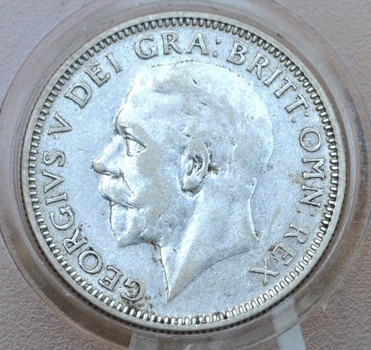 1936 Great Britain Silver 1 Shilling UK One Shilling 1936 - About Uncirculated Grade, Lustrous Coin - 1 Shilling 1936 Sterling Shilling UK
