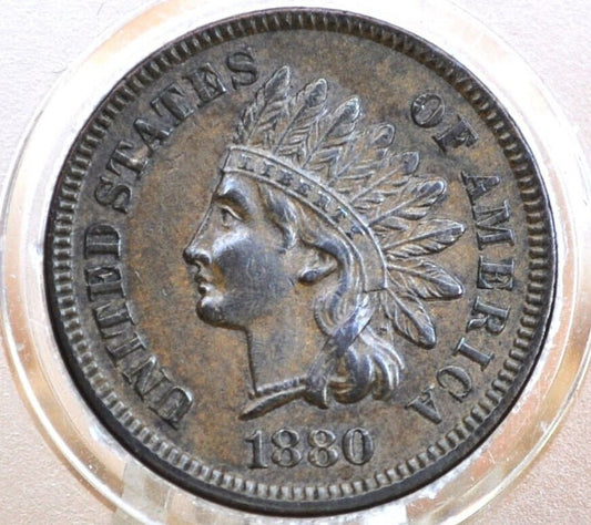1880 Indian Head Penny - Choose by Grade / Condition - Great Date - Indian Head Cent 1880
