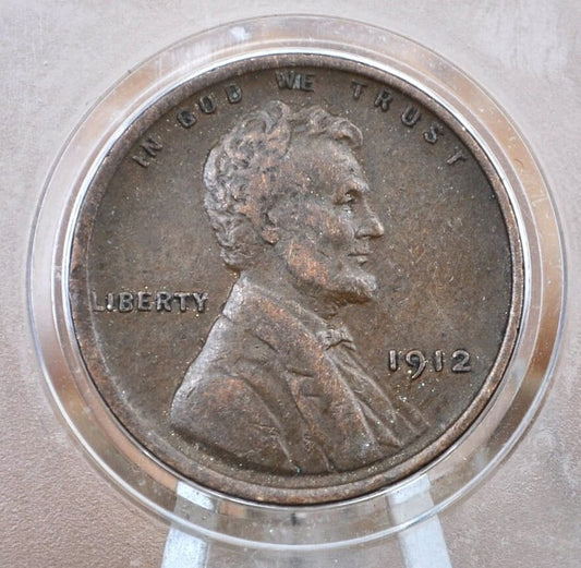 1912 P,D,S Wheat Penny - Choose by Mint and Grade - Lincoln Wheat Ear Cent - Semi Key Date - WWI Era Coin