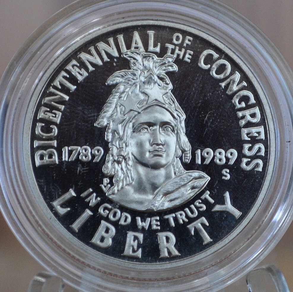 1989-S Bicentennial of the Congress Half Dollar - Proof, Clad - San Francisco Mint - 1989 Commemorative Half Dollar