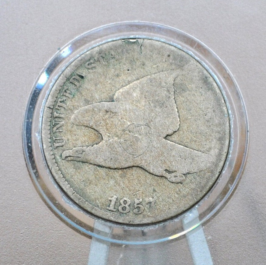 1857 Flying Eagle Penny - Choose by Grade / Condition - Great Date - Rare Penny Type - Two years of production - 1857 Cent - 1857 Penny