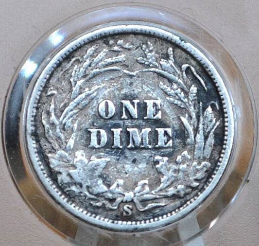 1900-S Barber Dime - Choose by Grade / Condition - San Francisco Mint - 1900-S Barber Dime - Silver Dime