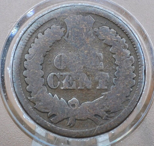 1864-L Indian Head Penny Bronze - Low Grade / Filler Coin - 1864 L Cent - Bronze Variety L