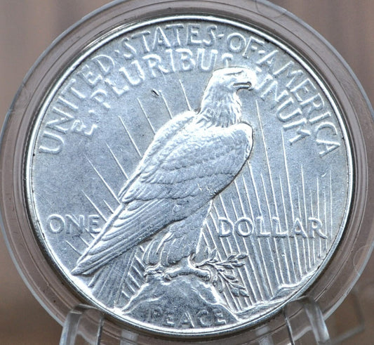 1934 Peace Dollar - Uncirculated Details, Cleaned - 1934 P Peace Silver Dollar - Philadelphia Mint - Better Date & Mint Silver Dollar 1934 P