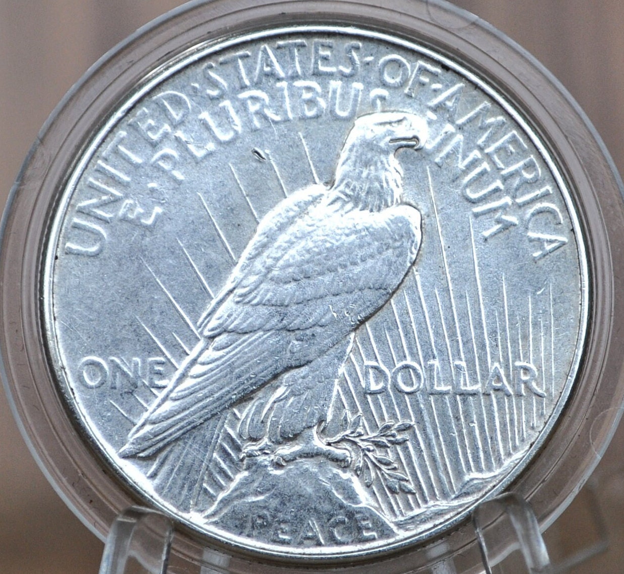1934 Peace Dollar - Uncirculated Details, Cleaned - 1934 P Peace Silver Dollar - Philadelphia Mint - Better Date & Mint Silver Dollar 1934 P