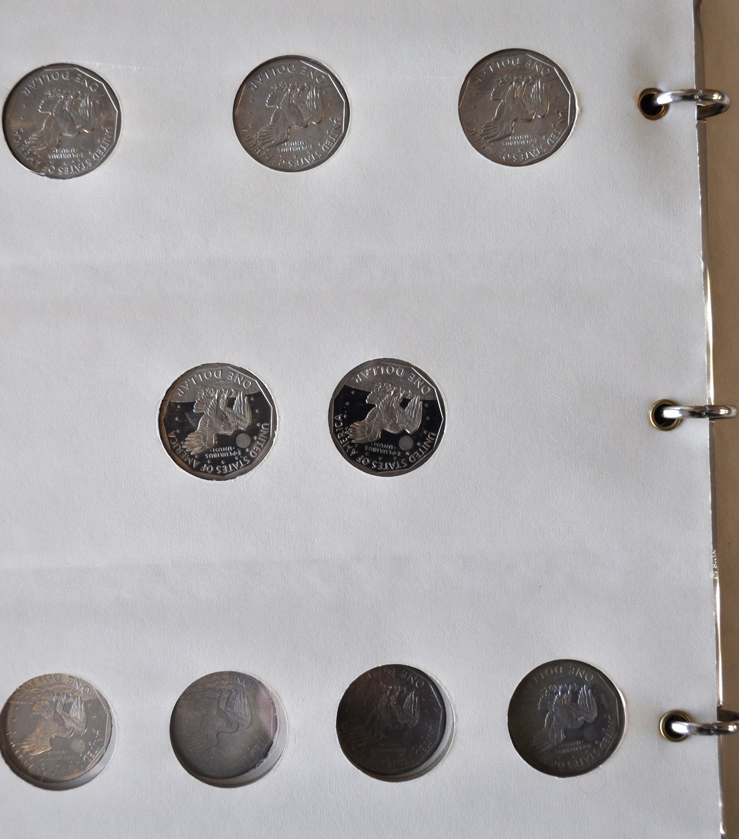 Complete Set of Susan B Anthony Dollars 1979-1981-S - All Types, In Album - Beautiful Coins, Including 1981-S Proof Variety II