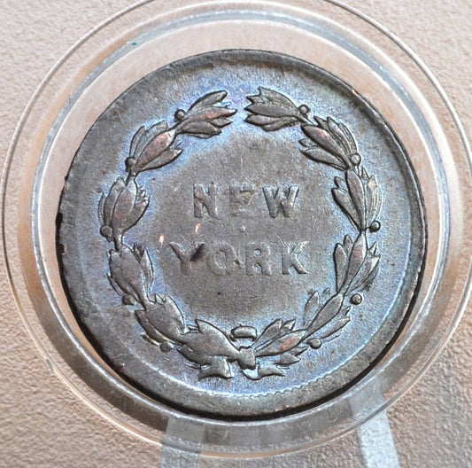 1863 Civil War Token - XF (Extremely Fine) Grade / Condition - New York, Union Token - Great Design, Multiple Types
