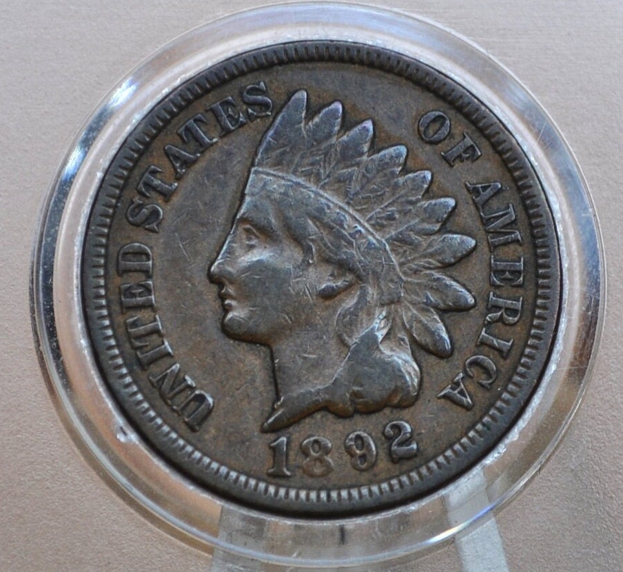 1892 Indian Head Cent - Choose by Grade G-XF (Good to Extremely Fine) Grade / Condition - Good Date - 1892 Penny Indian Head Penny 1892
